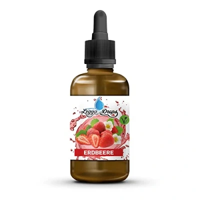 Abbildung von Aromenland Fitness Lebensmittelaroma Legga Drops Erdbeere Geschmack zuckerfrei kalorienfrei 50 ml