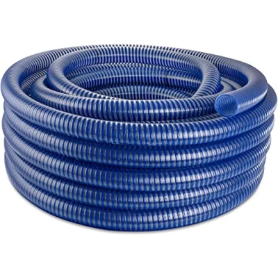 Abbildung von Poppstar PVC Saugschlauch 1 1/4 Zoll Spiralschlauch (25m Wasserschlauch mit ID 32mm / AD 40mm, bis 8 bar) UV beständig, Vakuum und Druckbeständig