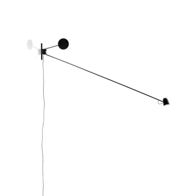 Abbildung von Luceplan Counterbalance LED Wandspot, schwarz