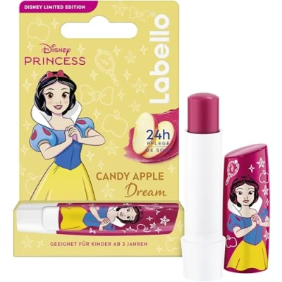 Abbildung von Labello Candy Apple Dream Limited Disney Princess Edition, duftender Lippenpflegestift mit fruchtigem Aroma, pflegender Lippenbalsam für Kinder ab 3 Jahren (4,8 g)