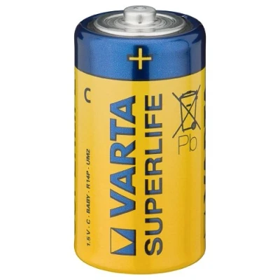 Abbildung von Varta Superlife Zink Kohle Baby C Batterie (2er Pack)