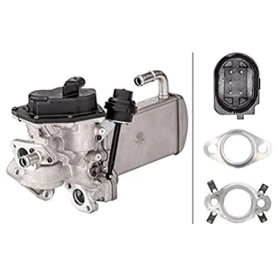 Abbildung von HELLA 6NU 358 167 031 AGR Modul mit Dichtungen, Kühler Ventil AUDI: A4 B8 Avant, Q5, A6 C7 Limousine