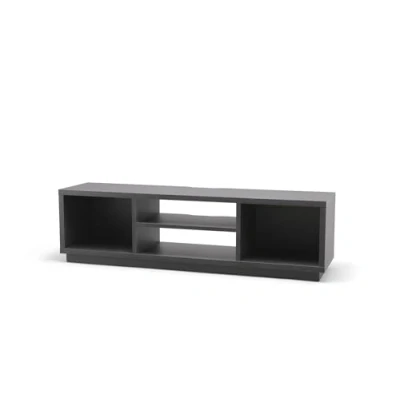 Abbildung von Iris Ohyama, TV Möbel, Schrank, Bank, Halterung für Bildschirme bis zu 65 Zoll, 4 Regale, Kabelauslass, Schlafzimmer, Wohnzimmer Cabinet Standard OTS 150S Schwarze Eiche
