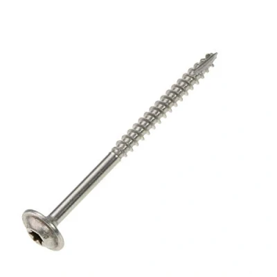 Abbildung von Tellerkopfschrauben 4 x 70 mm, Edelstahl A2 200 Stück, TX 20, ETA Zulassung, Teilgewinde