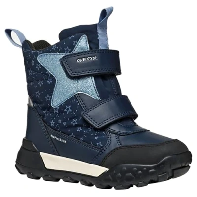 Abbildung von Geox Trekkyup GIRL Snowboot/Winterstiefel für Kinder, Größe: 34, Navy/light avio Schuhe