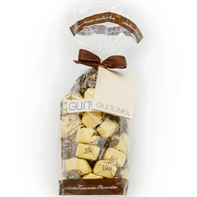 Abbildung von GUSTONE. Antica Torroneria Schokoladentrüffel 300g Geschenktüte Tartufo dolce nero edle Trüffel Pralinen aus Italien