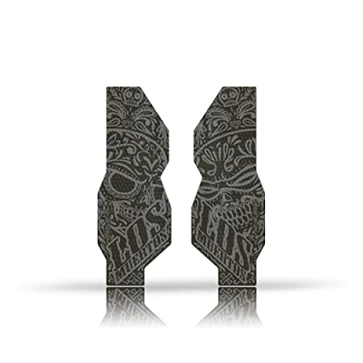 Abbildung von Riesel Design® „Fork:Tape 3000“ Gabelschutz Fahrrad Stylische Schutzfolie 2 selbstklebenden Shapes/MTB für Feder &amp; Starrgabeln los Muertos