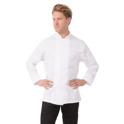 Abbildung von Chef Works Herren Jllswhtm Kochjacke, Weiß, M EU