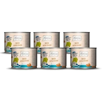Abbildung von MjAMjAM Premium Nassfutter für Hunde Senior saftiges Hühnchen an schmackhaften Süßkartoffeln, 6er Pack (6x200g), getreidefrei