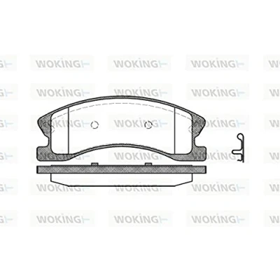 Abbildung von ROADHOUSE 2973.02 Bremsbelagsatz Vorderachse mit Klebefolie Zubehör, Feder JEEP: GRAND CHEROKEE 2
