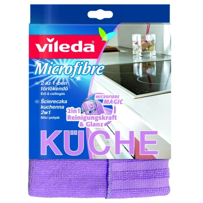 Abbildung von Vileda Microfaser Küchentuch 2in1 Gr. 17x21cm[ 49753] Mikrofasertuch