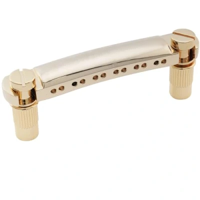Abbildung von Musiclily Pro 52,5mm 12 saitige Tune O Matic Saitenhalter Stop Bar Tailpiece für Epiphone Les Paul SG Style E Gitarre, Gold