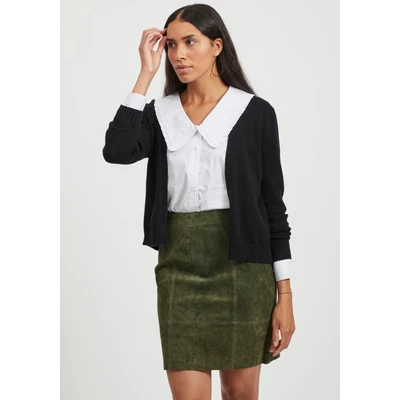 Abbildung von VILA LONG NOOS Strickjacke, Damen, Größe: Small, Black