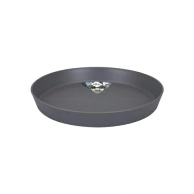 Abbildung von elho Loft Urban Untersetzer Rund 48 für Außen &amp; Zubehör Ø 47.7 x H 5.4 cm Schwarz/Anthrazit
