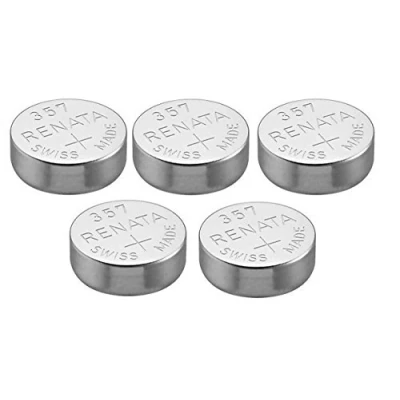 Abbildung von Uhrenbatterie Renata Single Swiss 357 oder SR44SW AG13 1.55V (5 x SR 44 SW)