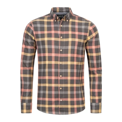 Abbildung von Indicode Jeans Langarm Riverside Hemd, Herren, Größe: Small, Dk grey