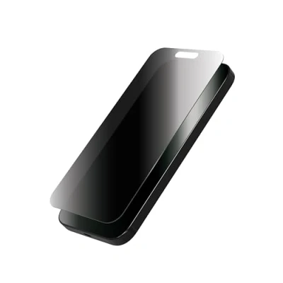 Abbildung von ZAGG InvisibleShield Glass Elite Privacy, Displayschutz aus gehärtetem Glas für iPhone 15 Pro [6.1 Inch], Blickschutz, Hüllentauglich, kratzfest, stoßfest (schwarz)