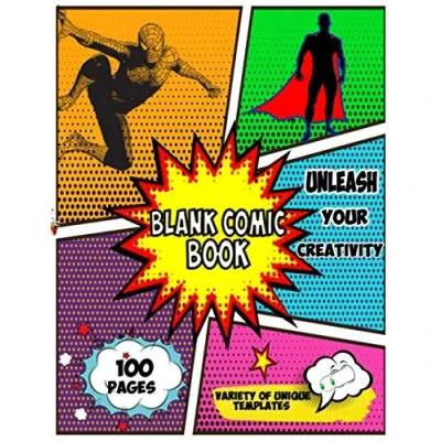 Abbildung von Blank Comic Book: Express Your Talent ,Create and draw Own Comics With This Book Journal Notebook Sketchbook for Kids Adults to ... Pages, Lots of Templates (Blank Books)
