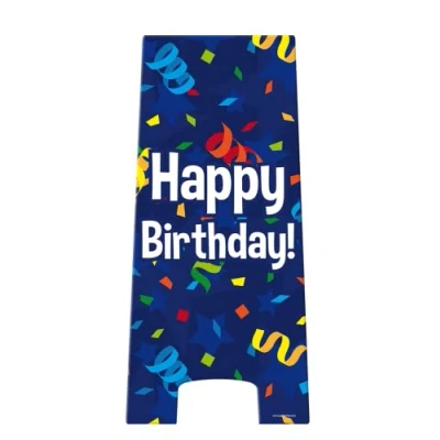 Abbildung von PD Party 7029532 Warnung Zeichen Warning Sign Partei Dekoration Festliche Happy Birthday , 24cm Länge x Breite 58cm Höhe