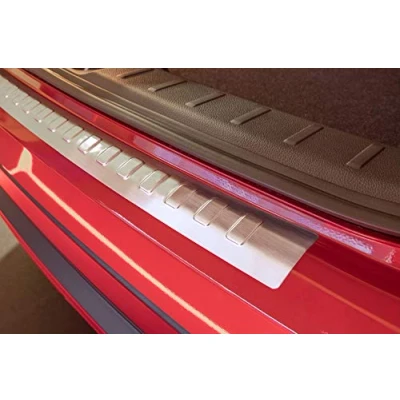 Abbildung von tuning art L369 Edelstahl Ladekantenschutz passend für Mitsubishi Eclipse Cross 2018 2021, Farbe:Silber