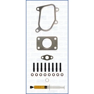 Abbildung von AJUSA JTC11389 Montagesatz, Lader with studs, syringe oil mit Dichtungen Montageanleitung IVECO: EuroCargo I III