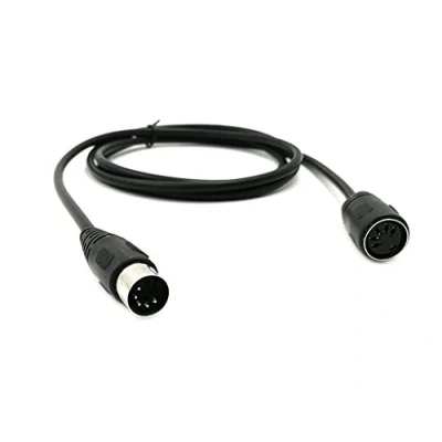 Abbildung von SinLoon 4.9FT MIDI 5PIN DIN Verlängerungskabel 5 Pin Stecker auf Buchse Kabel für Keyboard E Piano Synthesizer Gitarre 1.5M