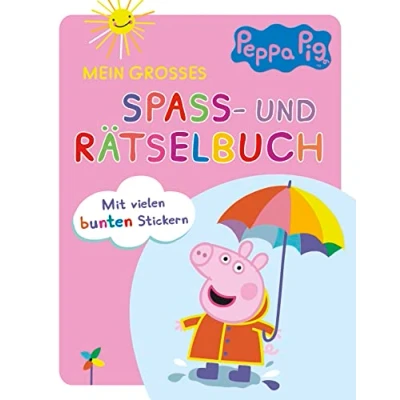 Abbildung von Peppa Pig Mein großes Spaß und Rätselbuch: Mit vielen bunten Stickern Für Kinder ab 4 Jahren