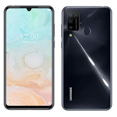 Abbildung von DOOGEE N20 PRO (6GB+128GB) Smartphone ohne Vertrag, Android 10 Handy, Helio P60 Octa Core, 16MP AI Five Kamera, 6,3 Zoll FHD + Bildschirm, 4400mAh Akku, GPS Fingerabdruck Gesichtserkennung Schwarz