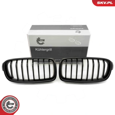 Abbildung von ESEN SKV 66SKV121 Kühlergrill schwarz matt BMW: 3 Limousine, Touring