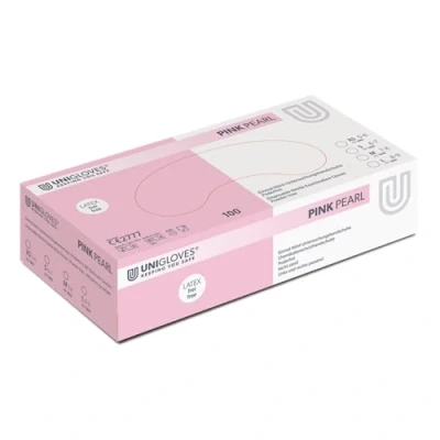 Abbildung von Unigloves® Pink Pearl Nitril Untersuchungshandschuhe 100 Stück M (7 8) St