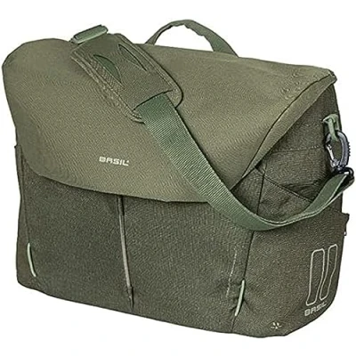 Abbildung von Buro Fahrradtasche Basil B Safe Commuter Nordlicht 17 Liter 41 X 14 32 Cm Olivegrün