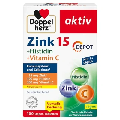 Abbildung von Doppelherz Zink + Histidin Vitamin C Depot 100 St