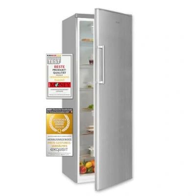 Abbildung von exquisit Vollraumkühlschrank &quot;KS350 V H 040D weiss&quot;, KS350 inoxlook, 171,5 cm hoch, 60 breit