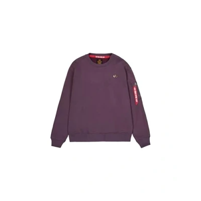 Abbildung von Alpha Industries 3D Small LOGO Sweatshirt, Herren, Größe: Large, Plum