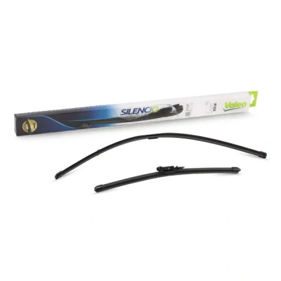 Abbildung von Scheibenwischer Valeo Silencio X.trm, Flat Blade Set 574375 vorne Rahmenlos Top Lock OPEL: Corsa E Schrägheck, D Schrägheck