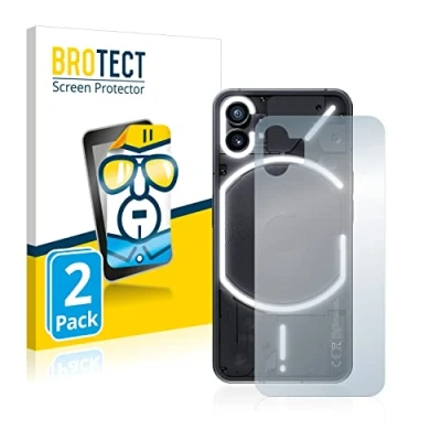Abbildung von BROTECT (2 Stück Schutzfolie für Nothing Phone (1) (Rückseite) Displayschutz Folie Ultra Klar