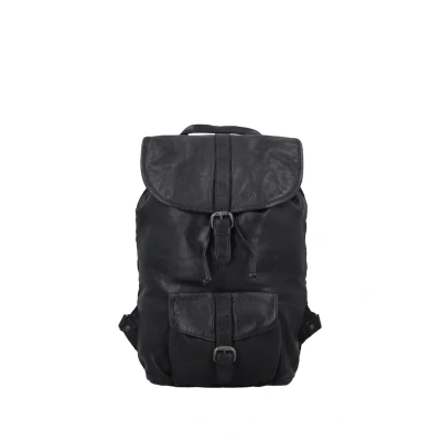 Abbildung von Gusti Leder Nolan Tagesrucksack, Herren, Größe: One Size, Schwarz glänzend