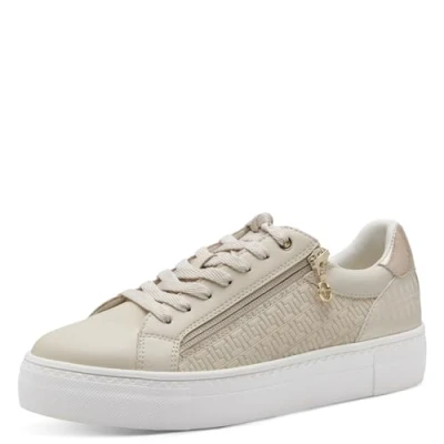 Abbildung von Tamaris Sneaker low, Damen, Größe: 37, Ivory/gold Schuhe