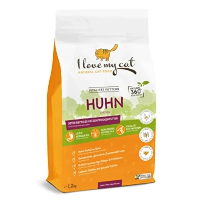 Abbildung von I love my cat Gutes Trockenfutter für Katzen mit Huhn 1,2 kg 1200 g