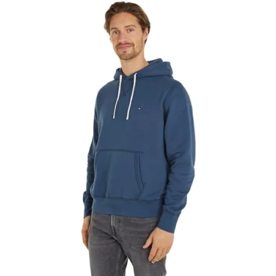 Abbildung von Tommy Hilfiger Essential Hoody Kapuzenpullover, Herren, Größe: 3XL, Aegean sea