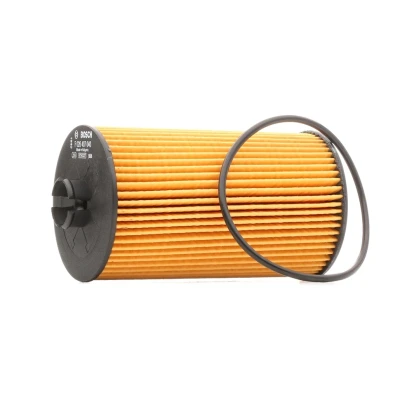 Abbildung von BOSCH F 026 407 040 Ölfilter mit Dichtung Filtereinsatz MERCEDES BENZ: Vario Kasten / Kombi, Pritsche Fahrgestell, Kipper