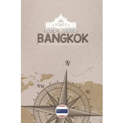 Abbildung von Reisetagebuch Bangkok: Urlaubstagebuch Reise Tagebuch zum Selberschreiben Platz für 54 Reisetage Geschenk Notizbuch 118 Seiten
