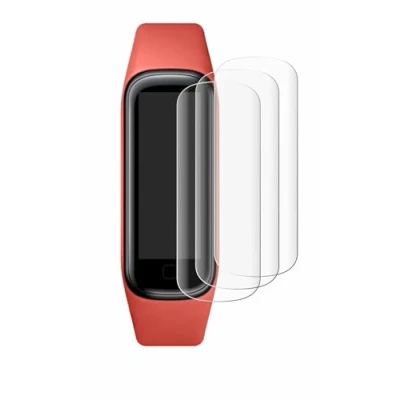 Abbildung von Savvies 4 Stück Full Screen Schutzfolie für Samsung Galaxy Fit2 Cover Displayschutz Folie [3D Curved, Transparent, Anti Fingerabdruck]
