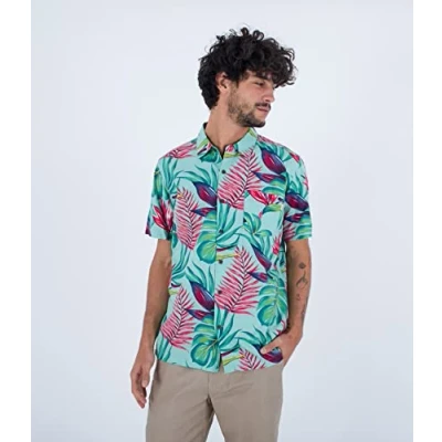 Abbildung von Hurley Herren Rincon S/S Hemd, Tropical Mist, S
