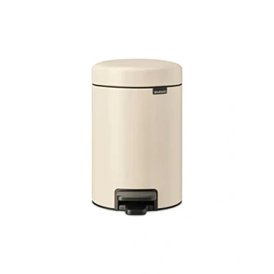 Abbildung von NewIcon Treteimer 3 Liter mit Kunststoff Inneneimer Platinum Brabantia