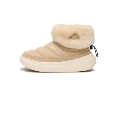 Abbildung von Flower Mountain FAMI MID Shearling Stiefelette, Damen, Größe: 41, Beige Schuhe
