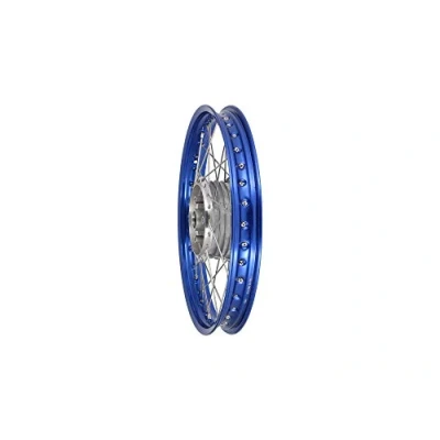 Abbildung von MZA Speichenrad 1,5 x 16&quot;&quot; Alufelge, Blau eloxiert, Edelstahlspeichen Simson S50, S51, KR51 Schwalbe, SR4