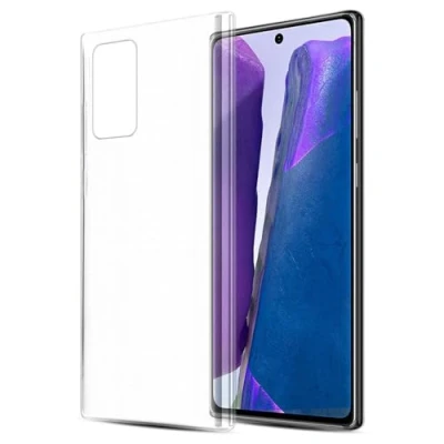 Abbildung von Cadorabo Hülle kompatibel mit Samsung Galaxy Note 20 Schutzhülle TPU Silikon Case Slim Design Kratzfest Weiche Gummi Rundumschutz für in Transparent