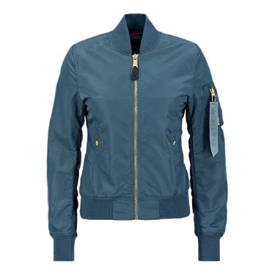 Abbildung von Alpha Industries Bomberjacke, Damen, Größe: Small, Vintage marine