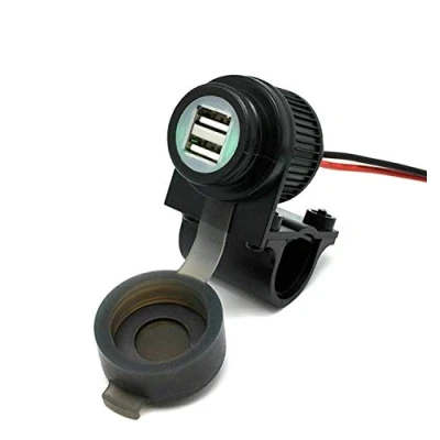 Abbildung von Cliff Top 4A 20W USB Ladegerät für Motorräder aus, mit magnetischem Netzschalter, strapazierfähig, wasserdicht 7/8 Zoll , 1 Lenker an ATV/UTV verhindert das Entladen der Batterie